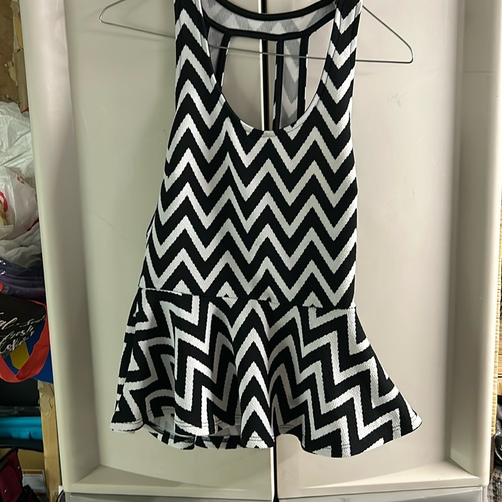 Peplum tank top